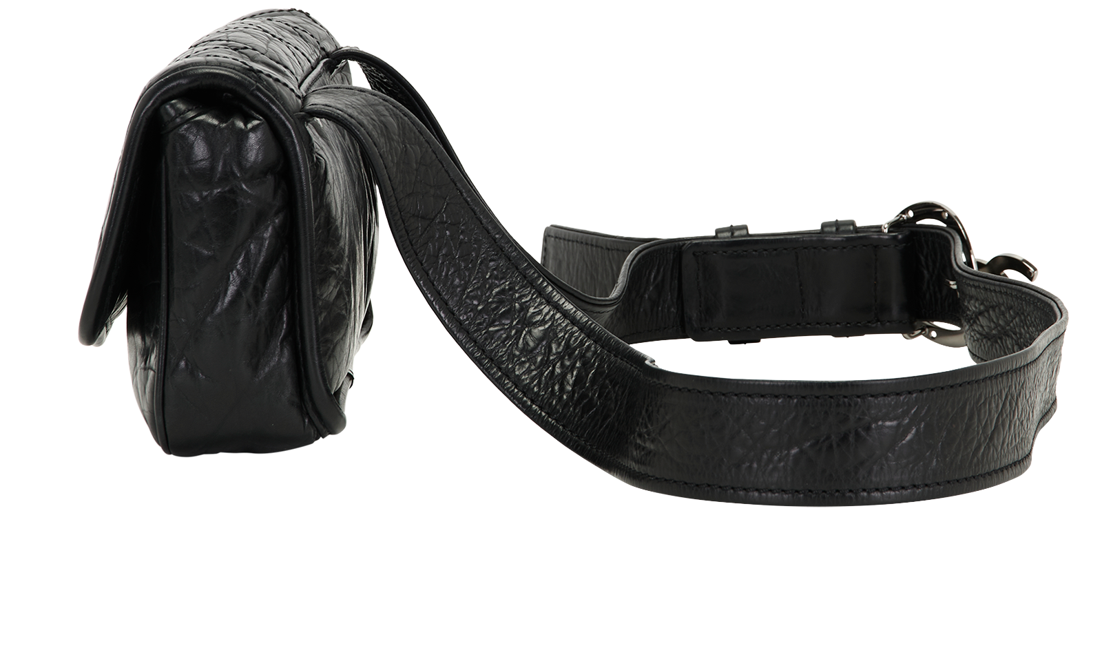 Vintage Logo Messenger Bag, &pound;895, Handbags, Black, Leather, Bottom view